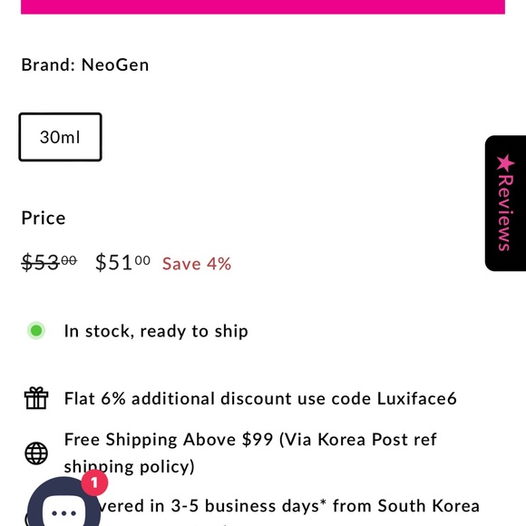 BNIB NEOGEN REAL HYAL PANTHENOL SERUM - Picture 2 of 10